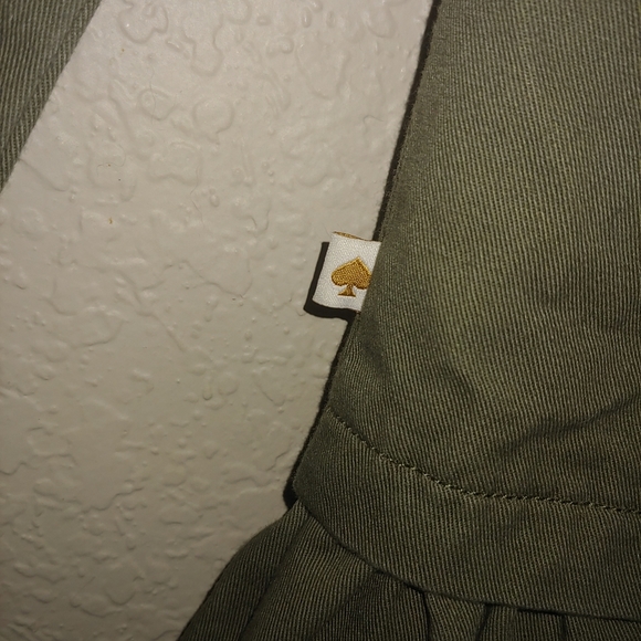 12 Kate Spade Girls Green Ruffle Hem Field Jacket - Picture 5 of 7